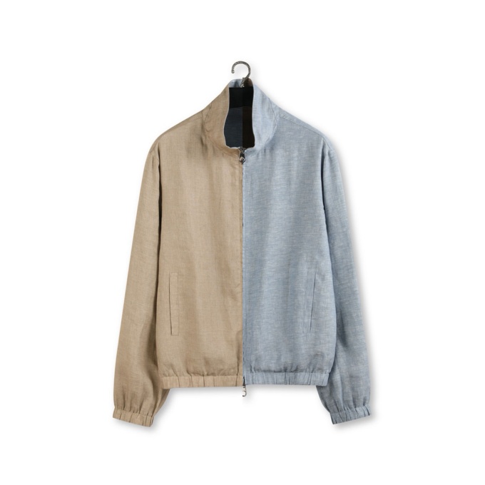 loro piana 2025 reversible linen bomber jacket